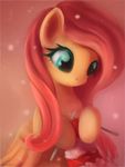  aeronjvl blue_eyes equine female feral fluttershy_(mlp) friendship_is_magic horse knitting mammal my_little_pony needle pegasus pony scarf snow solo wings yarn 