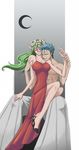  bleach blue_hair green_hair grimmjow_jeagerjaques neliel_tu_oderschvank 