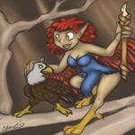  bald_eagle bird druid eagle female harpy magic_user shardshatter tree tribal_spellcaster wand 