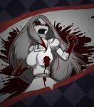  blood female gore hair hysteria knife long_hair solo unknown_artist vorpal_blade weapon 
