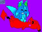  &lt;3 anthro canine jet_the_pikachu_(characters) male mammal marquis2007 nintendo pok&#233;mon pok&eacute;mon swift_(characters) tickled video_games wolf 