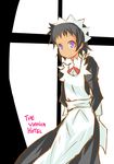  aaa_(diamond_rosa) apron arms_behind_back black_hair elena_(the_voynich_hotel) maid maid_headdress purple_eyes short_hair solo the_voynich_hotel 