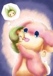  ambiguous_gender audino caring crying cute hug nintendo pok&#233;mon pok&eacute;mon sewaddle smile tears video_games 