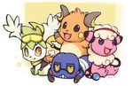  croagunk cub cute flaaffy legendary_pok&#233;mon nintendo pok&#233;mon pok&eacute;mon raichu shaymin ukkappa video_games young 