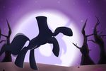  ambiguous_gender equine feral friendship_is_magic headless_horse_(mlp) horse mammal mikoruthehedgehog moon my_little_pony night outside pony princess_luna_(mlp) solo stars tree 