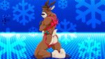  back_to_viewer back_turned big_muscles bow bulge cervine christmas fabfelipe holidays hooves jockstrap kneeling male mammal muscles reindeer ribbons solo toned underwear wrapped wrapping 