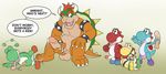  anti_dev balls bdsm bondage bound bowser butt claws cum cum_in_ass cum_inside cumshot dialog dialogue dildo erection fucked_silly gay koopa male mario_bros nintendo orgasm penis piercing reptile scalie sex_toy shell spikes text tongue tongue_out uncut underwear video_games yoshi 