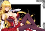  bad_id bad_pixiv_id bare_shoulders black_legwear blonde_hair blush breasts center_opening cleavage covered_nipples dress elbow_gloves fang finger_to_mouth garter_straps gloves kiss-shot_acerola-orion_heart-under-blade large_breasts legs long_hair monogatari_(series) naughty_face nisemonogatari pointy_ears sitting solo thighhighs thighs tongue tongue_out vampire white_gloves yellow_eyes zucchini 