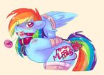  anthro anthrofied aries84 bdsm bondage bound collar cutie_mark equine female friendship_is_magic gag horse looking_at_viewer mammal my_little_pony pegasus pony rainbow_dash_(mlp) saliva sex_toy solo vibrator wings 