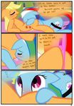  blush comic cunnilingus cutie_mark dialog dialogue english_text equine eyes_closed female feral freckles friendship_is_magic hi_res horse lesbian mammal my_little_pony oral oral_sex pegasus pony pyruvate rainbow_dash_(mlp) sex sex_toy spa text vaginal vibrator wings 