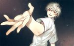  bad_id bad_pixiv_id male_focus motakokun nagisa_kaworu neon_genesis_evangelion outstretched_hand red_eyes smile solo white_hair 