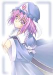  a_kirima hat pink_hair purple_eyes saigyouji_yuyuko solo touhou 