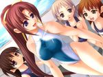  :d age_difference aneimo black_hair breast_awe breasts brown_eyes brown_hair child dutch_angle everyone game_cg hair_ribbon jpeg_artifacts kirishima_mizuki large_breasts long_hair multiple_girls one-piece_swimsuit open_mouth ponytail pool poolside purple_eyes red_hair ribbon school_swimsuit see-through shinonome_kazuhiko short_hair smile standing swimsuit thigh_gap very_long_hair water 