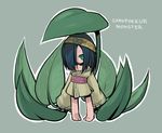  barefoot copyright_request fairy hair_over_one_eye koropokkuru masha minigirl plant_girl solo 