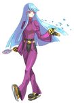  artist_request blue_hair candy food gloves ice ice_skates kula_diamond lollipop long_hair skates solo swirl_lollipop the_king_of_fighters 