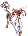  alternate_weapon boshinote lowres lyrical_nanoha mahou_shoujo_lyrical_nanoha raising_heart solo takamachi_nanoha weapon 