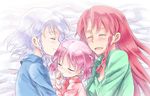  bad_id bad_pixiv_id bed braid child closed_eyes hong_meiling if_they_mated ips_cells izayoi_sakuya mother_and_daughter multiple_girls rom_sen saliva sleeping smile touhou twin_braids yuri 