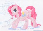  blue_eyes butt cutie_mark equine female friendship_is_magic hair horse looking_at_viewer my_little_pony pink_hair pinkie_pie_(mlp) pony solo twilightflopple wet 