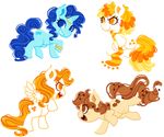  alpha_channel blue_eyes blue_hair bracelet brown_eyes brown_hair candycorn_(character) chocolate_chip_(character) cutie_mark equine female freckles friendship_is_magic group hair honeycomb_(character) horn horse jewelry looking_at_viewer mammal my_little_pony ocean_ripple_(character) open_mouth orange_eyes orange_hair original_character pegasus plain_background pony scarf smile sprits two_tone_hair unicorn wings 