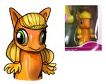  applejack_(mlp) blonde_hair derp equine fail female friendship_is_magic fur gh green_eyes hair horse mammal my_little_pony orange_fur pony the_truth toy what what_has_science_done 