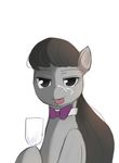  bow_tie clopper-dude cum equine female feral freedomthai friendship_is_magic fur glass grey_fur horse looking_at_viewer mammal my_little_pony octavia_(mlp) plain_background pony solo tongue white_background 