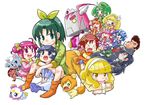  &gt;_&lt; 4boys 6+girls :d ;d afro akaooni akaooni_(human) aoki_reika baby bad_id bad_pixiv_id black_hair blonde_hair blue_eyes blue_hair blush bow brown_hair candy_(smile_precure!) carrying chibi closed_eyes cure_beauty cure_happy cure_march cure_peace cure_sunny dress green_eyes green_hair green_shirt grin hair_bun hair_flaps hair_ornament hair_tubes hairband hairclip happy happy_robo head_wings highres hino_akane_(smile_precure!) hoshizora_miyuki kise_yayoi kurogane_gin long_hair magical_girl majorina majorina_(human) midorikawa_nao multiple_boys multiple_girls one_eye_closed open_mouth orange_hair pacifier piggyback pink_bow pink_eyes pink_hair pink_vest pointing ponytail pop_(smile_precure!) precure red_hair red_skin robot shirt short_hair short_twintails shorts sidelocks smile smile_precure! socks tears teeth tiara tri_tails twintails vest werewolf white_background white_hairband wolfrun wolfrun_(human) xd yellow_eyes younger 