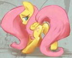  anus atryl blue_eyes equine female feral fluttershy_(mlp) friendship_is_magic hair horse long_hair looking_back mammal my_little_pony pegasus pink_hair pony pussy solo wings 