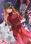  bad_id bad_pixiv_id badge blue_eyes brown_hair eva_02 evangelion:_3.0_you_can_(not)_redo eyepatch hands_in_pockets hat highres jacket long_hair looking_at_viewer neon_genesis_evangelion plugsuit rebuild_of_evangelion shikinami_asuka_langley solo souryuu_asuka_langley tokumaro track_jacket 