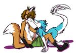  boxer_shorts boxers canine collar couple duo eyewear female fox fox_tail foxydude glasses grimmeh grope handjob hindpaw male mammal paws penis sergal sex straight tails tongue underwear valkyrie_the_corrupt_sergal 