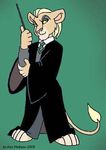  anthrofied disney draco_malfoy feline harry_potter lion magic male mammal the_lion_king wand 