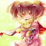  :d amamiya_kabosu anise_tatlin bad_id bad_pixiv_id black_eyes black_hair blush brown_hair copyright_name hair_ribbon looking_at_viewer open_mouth ribbon smile solo stuffed_animal stuffed_toy sunlight tales_of_(series) tales_of_the_abyss tokunaga twintails 