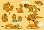 cub disney feline female feral kiara kopa lion male mammal sibling the_lion_king young 