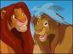  avian bird blue_eyes disney feline feral lion male mammal simba the_lion_king tojo 