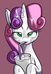  cub cum cum_in_hair cum_on_face equine female feral friendship_is_magic green_eyes hair horn horse licking long_hair looking_at_viewer mammal milk milkshake my_little_pony oral pony purple_hair randomdouche solo straw suggestive sweetie_belle_(mlp) tongue tongue_out two_tone_hair unicorn young 
