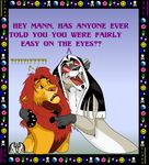  anthro disney eyewear feline glasses lion simba the_lion_king two_tone_hair 