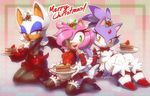  amber_eyes amy_rose anthro big_breasts blaze_the_cat blush breasts butt cake clothing female food fur gloves green_eyes hair hedgehog inviting legwear looking_at_viewer looking_back maid maid_uniform mammal nancher open_mouth pink_hair purple_fur rouge_the_bat seductive sega smile sonic_(series) stockings tongue white_hair wings 