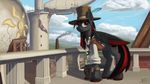  airship equine feather friendship_is_magic hat horse male mammal my_little_pony pegasus pony rublegun steampunk watch wings 