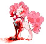  blood blush cupcakes_(mlp_fanfic) cutie_mark equine eyes_closed female feral friendship_is_magic fur gh hair horse mammal my_little_pony pink_fur pink_hair pinkie_pie_(mlp) plain_background pony rainbow_dash_(mlp) smile solo white_background 