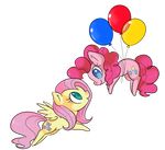  alpha_channel balloon blue_eyes cutie_mark duo equine eye_contact female feral fluttershy_(mlp) flying friendship_is_magic fur green_eyes hair horse levitation lustrous-dreams mammal my_little_pony pegasus pink_fur pink_hair pinkie_pie_(mlp) plain_background pony transparent_background wings yellow_fur 