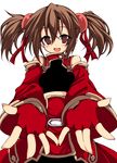  bad_id bad_pixiv_id breastplate brown_eyes brown_hair fingerless_gloves gloves pov ribbon short_hair short_twintails silica solo sword_art_online twintails worldless_heart 
