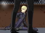  1girl blonde_hair breasts jill_valentine lying resident_evil resident_evil_5 sg021 solo 