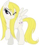 alpha_channel blonde_hair cutie_mark draikjack equine female friendship_is_magic hair horse looking_at_viewer mammal my_little_pony pegasus plain_background pony purple_eyes solo surprise_(mlp) transparent_background wet wet_hair wings 