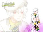  dandelion_wishes_brought_to_you hat male pink red_eyes white_hair 