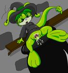  clitoris clothing edna_(neopets) female fingering green_body green_eyes green_hair hair hat masturbation neopets open_mouth pussy pussy_juice solo spread_legs spreading sweat tail_tuft tongue tuft vaginal wet witch_hat zafara 
