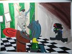  absurd_res black_hair changeling discord_(mlp) draconequus drawing equine esprites female friendship_is_magic green_eyes hair hi_res horn horse king_sombra_(mlp) male mammal my_little_pony my_little_pony_ nightmare_fuel open_mouth pony queen_chrysalis queen_chrysalis_(mlp) traditional_media unicorn what what_has_science_done 