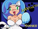  animal_ears big_breasts breasts cat_ears catgirl cleavage cute darkstalkers english_text felicia female nopennamegirl smile solo text video_games 