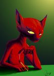  courage_the_cowardly_dog feline katz male mammal ommy87 solo 