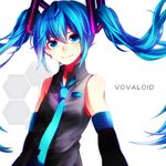  bad_id bad_pixiv_id blue_eyes blue_hair detached_sleeves eri127 floating_hair hatsune_miku long_hair necktie solo twintails vocaloid 