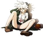  bad_id bad_pixiv_id coconut danganronpa genderswap genderswap_(mtf) grey_eyes hood hoodie jacket komaeda_nagito panties solo super_danganronpa_2 underwear zakki 