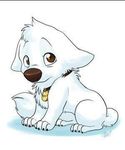  anime baby bolt bolt_(film) brown_eyes canine collar comic cub cute disney dog eyebrows fluffy invalid_tag male mammal manga mouth nails nose paws ray sad shy white_dog young 